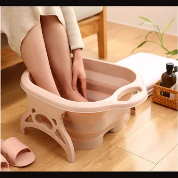 

Foldable Foot Wash Basin, Foot Soak Bucket, Foot Massage Bucket, Portable Adult With Massage Design, Domestic Foot Bath Basin