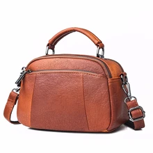 Мини-сумки через плечо для женщин, мягкие кожаные сумки через плечо, маленькие сумки, высокое качество, женская сумка-мессенджер, винтажная Сумка-тоут