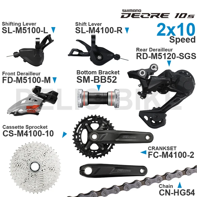 shimano deore 2x10 groupset