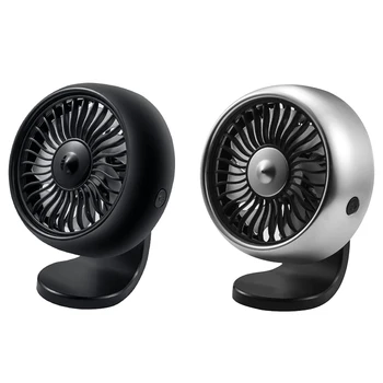 

Mini USB Fan Portable ABS Table Student Dormitory Usage Car Truck AC Air Vent Dash Electric Auto Cooler Fan with 7 Color Light