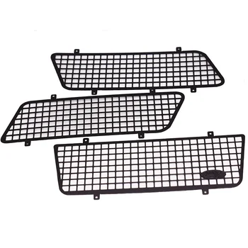 

HOT-3PCS Metal Window Mesh Protective Net With Logo for 1/10 RC Rock Car Traxxas TRX4 Bronco 82046-4