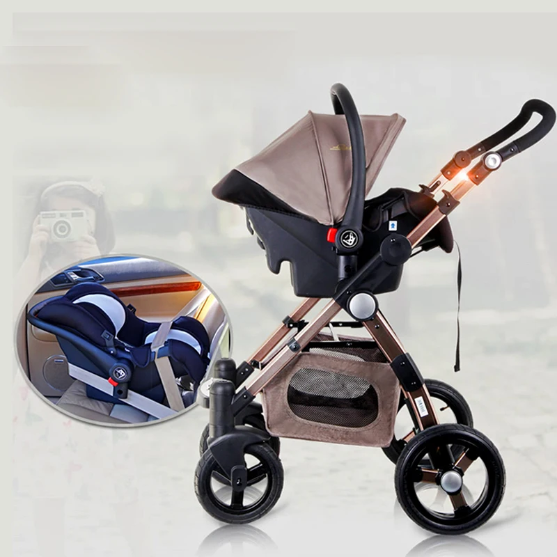 GoldBaby детская коляска 3 в 1 детское автокресло аналоговый бесплатной доставкой|baby