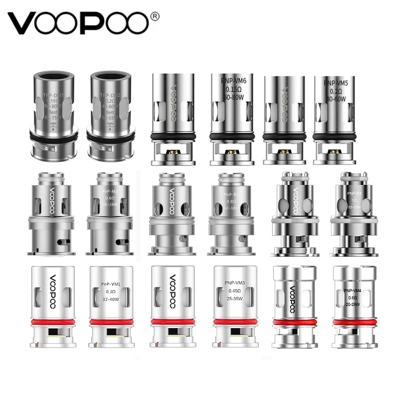Спираль VOOPOO PnP VM1 VM3 VM4 VM5 VM6 для Drag x s Argus Pro & TPP DM1 0.15ohm DM2 0.2ohm 3 X Plus | Электроника