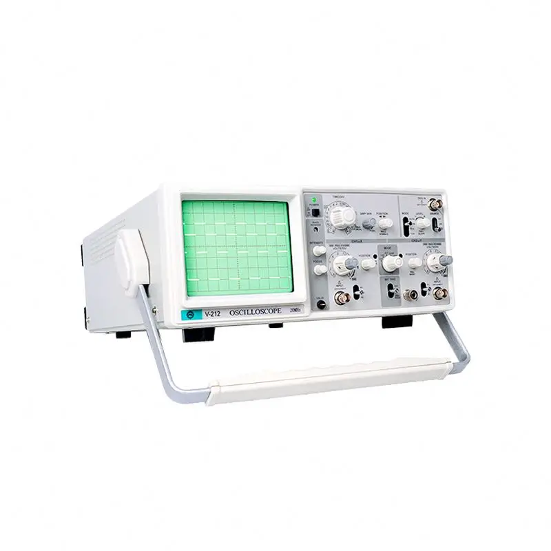 

110V/220V V-212A MCH Dual Channel 20MHz Analog Oscilloscope with Imported CTR and 6 Digit Frequency Meter Tools