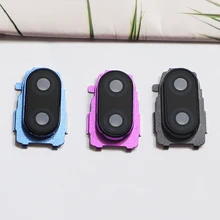 Для Xiaomi Redmi Note 7 Pro/Note7 объектив камеры стекло с рамкой держатель ремонт чехол на заднюю крышку запасные части