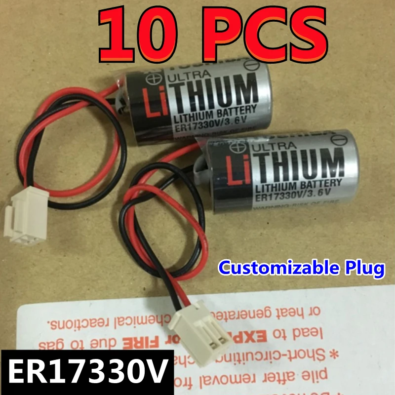 

10 шт. Оригинальный Новый ER17330V R13ZA00600300K 3,6 В литиевый аккумулятор с разъемом для серии Epson C3 настраиваемый штекер