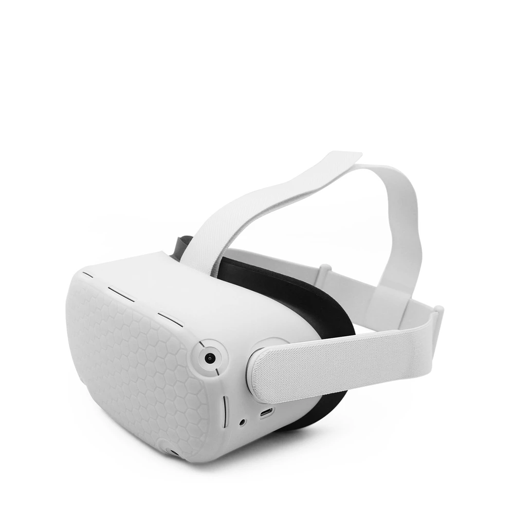 Silicone Protective Cover For Oculus Quest 2 VR Headset Helmet Head Shell Anti-Scratches Case For Oculus Quest 2 Accessories 