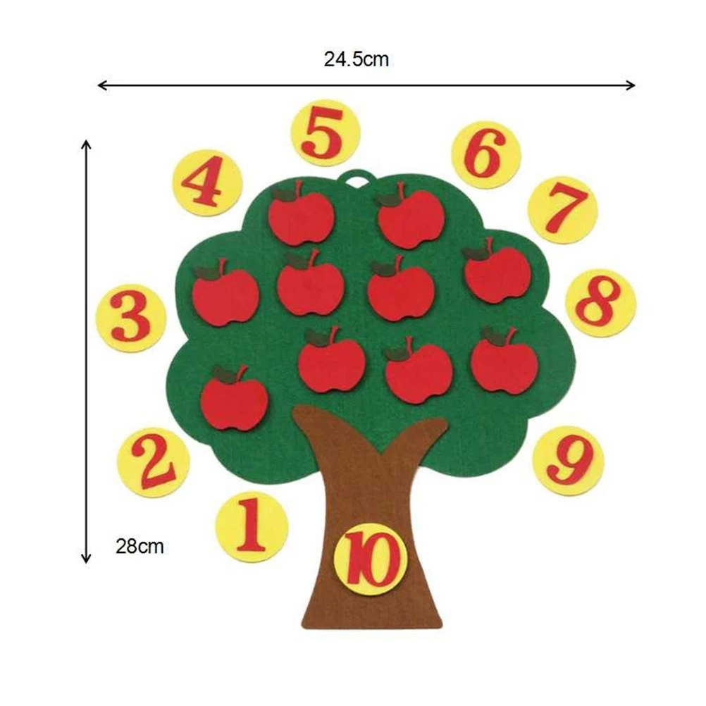 Раннее Образование Математика яблоко Дерево Интеллект Обучающие игрушки головоломка креативное образование детский сад обучающие игрушки для детей