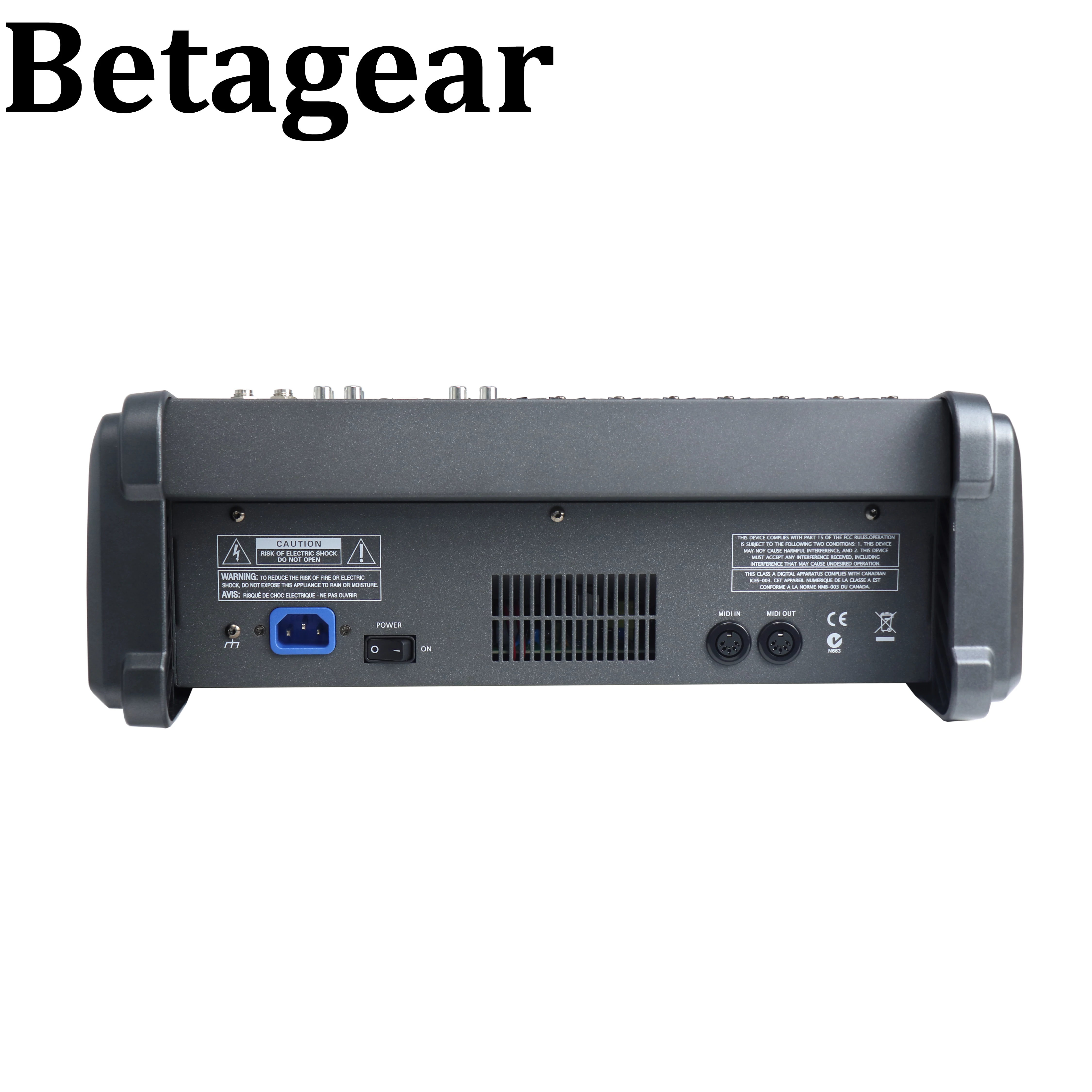 XTUGA DJ Mixer Built-In Monitor Headphone Jack 8