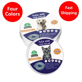 

Cats & Dogs Collar 8-Month Lasting Flea & Tick Prevention Collar Mosquitoes Repellent Insect Mosquitoes 4 Colors Fast Shipping