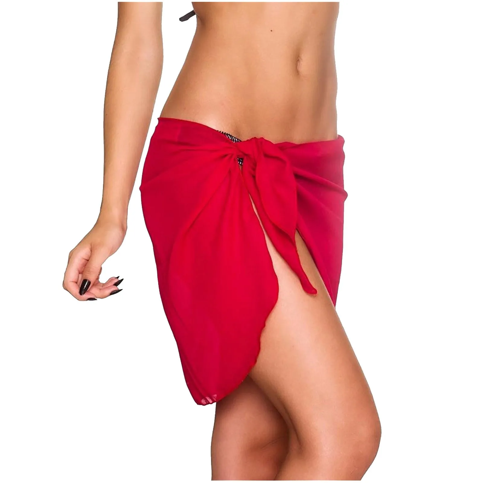 Women's swimsuit Sexy Solid Color Beach Skirt Swimwear Cover Up Female Beachwear bikini One Piece women's swimwear #0317