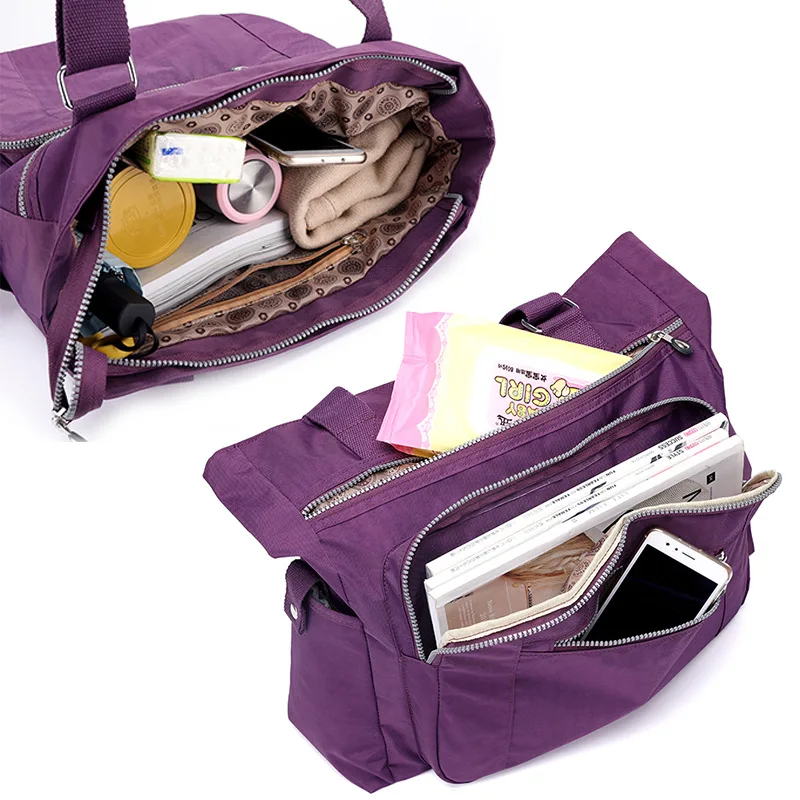 Новое поступление Нейлоновые женские сумки-мессенджеры повседневные вместительные женские сумки через плечо водонепроницаемые