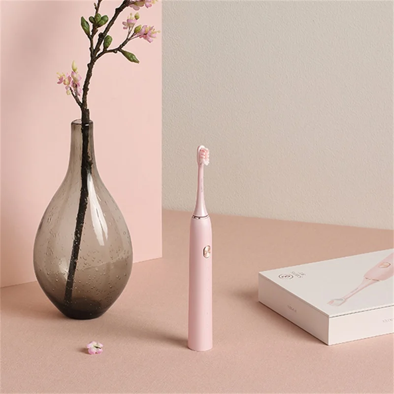 X3 Pink no box Xiaomi Mijia SOOCAS X3 звуковая электрическая зубная щетка для ультра звукового автоматического обновления заряжаемая для взрослых Поддержка Водонепроницаемый IPX7 - Цвет: X3 Pink no box
