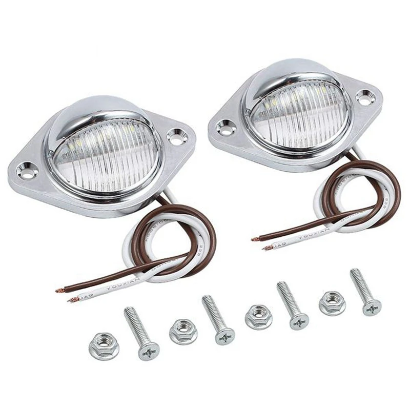 LEDs License Plate Light Number Plate Lights Waterproof Shock Resistant