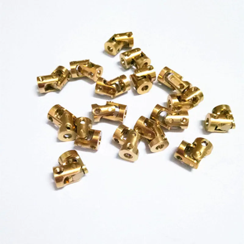 US SELLER 2pcs 3x3mm Brass Universal Joint Coupling Coupler For RC Car Boat 
