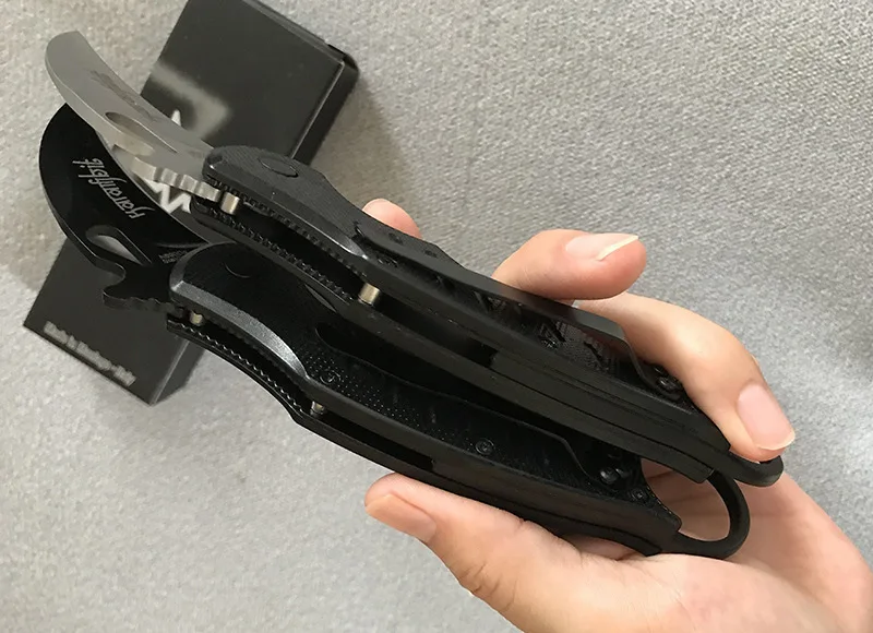 Karambit ABS пластиковая ручка коготь нож лиса черный высокое качество складной нож
