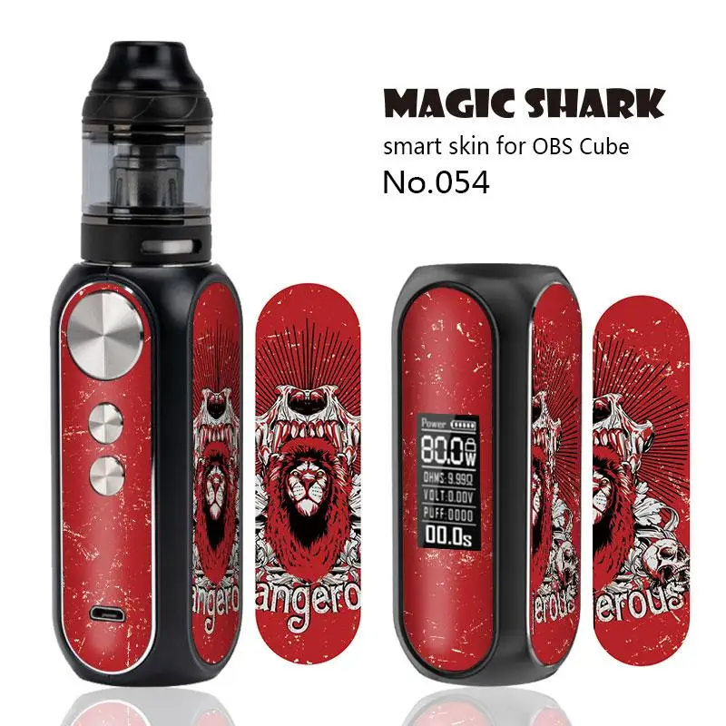 Magic Shark Money Dollar деревянная печать Череп Железный человек наклейка в стиле граффити чехол наклейка пленка для OBS Cube 043-057 - Цвет: 054