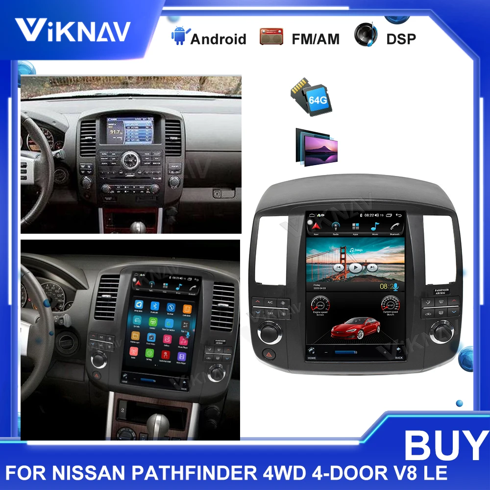 Автомагнитола на Android для Nissan Pathfinder 2008 2009 2010 2011 2012 мультимедийный плеер