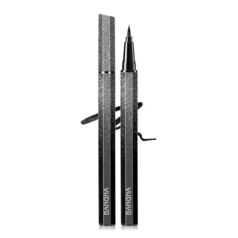 Black Starry Eyeliner Long-lasting Waterproof Smudge-proof Easy To Color Liquid Fast Completion- |