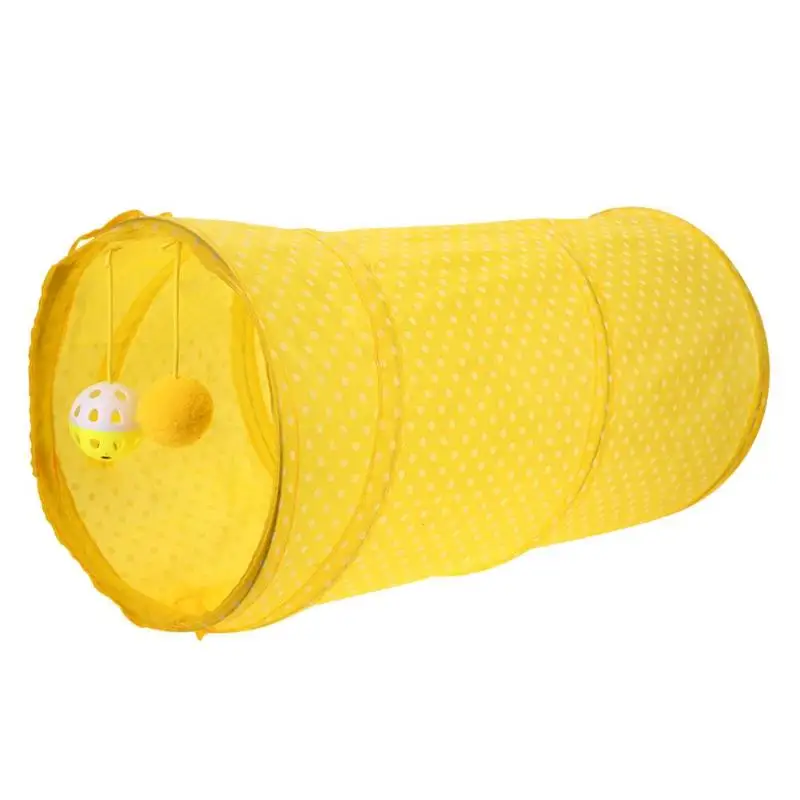 Туннель для кошек трубы складной Crinkle котенок кролик играть забавные туннели
