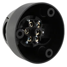 7 контактов 12n трейлер розетка Автомобильная розетка буксировочная панель Черный пластик падение