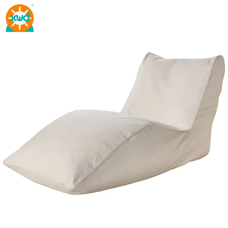 

Simple and casual inclined back-on sofa, three materials, daybed lounge chai