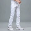 Classic Style Men's Regular Fit White Jeans Business Smart Fashion Denim Advanced Stretch Cotton Trousers Male Brand Pants,109 ► Photo 3/6