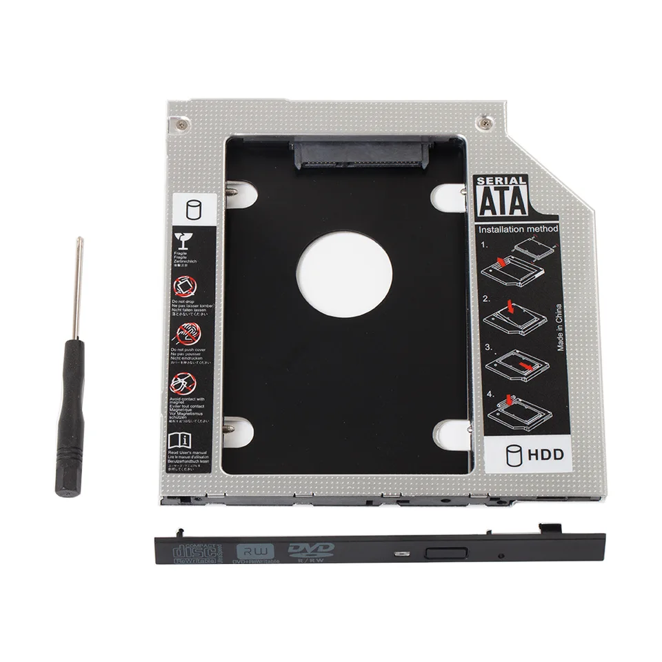 2.5" SATA Hard Drive SSD Caddy Tray For Fujitsu E746 E733 E734 E754 E743 E753 E546 – Aluminum