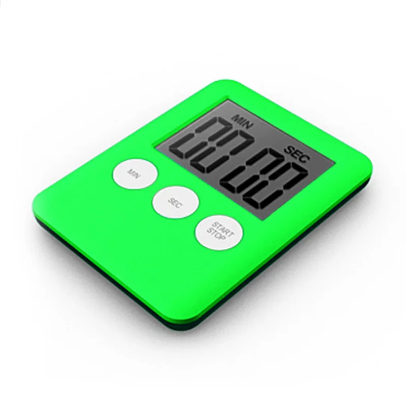 LCD Digital Bathroom Waterproof Shower Timer 7*5.3*0.9cm ABS Durable electric Button battery Simple operation