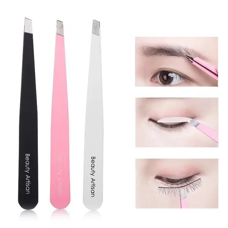 

Eyebrow Tweezers Professional Stainless Steel Face Hair Removal Eye Brow Trimmer Eyelash Clip Cosmetic Beauty Makeup Tools 2019