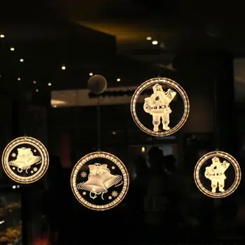 

Hanging Light Led Round Shape LED String Lights Christmas Tree Decor and Window Decorative Beautiful Christmas Lights Dress Up