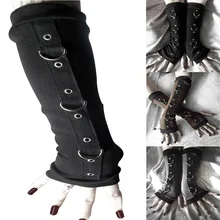 Новые d-образные пряжки женские рукава модные Локоть Длина без пальцев гетры зимние перчатки BN99