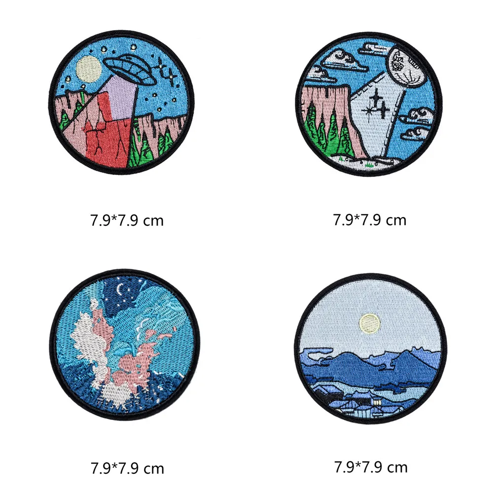Scenery Sun Cute Iron On Patches For Clothes Handmade Sewing Patterns Embroidered Applique Patch On Clothes Stickers Vintage Scenery Sun Cute Iron On Patches For Clothes Handmade Sewing Patterns Embroidered Applique Patch On Clothes Stickers Vintage