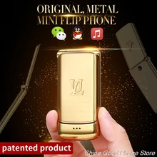 Металлический корпус флип телефон Ulcool V9 1,54 ''маленький экран Bluetooth Dialer fm-радио анти-потеря супер мини мобильный телефон