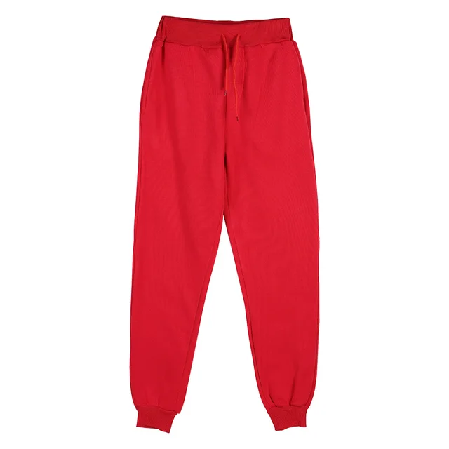 2019 New Men Joggers Brand Male Trousers Casual Pants Sweatpants Jogger 15 color Casual GYMS Fitness Workout sweatpants Red
