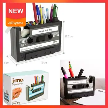 

2 in 1 Cassette Tape Dispenser Pen Holder Vase Pencil Supplier Stationery Pot Desk Tidy Stationery Container Gift Office 20 B6O3