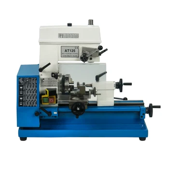 

mini lathe machine Household milling bench Multifunction AT125 woodworking softmetal Bench drilling machine tool