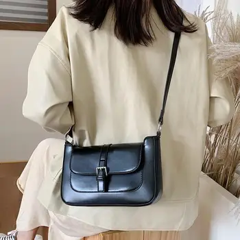 

Simple Cross Body Bags For Women 2019 Solid Color Soft Leather Women Shoulder Bag Fashion Messenger Bags Coin Phone Bag #15