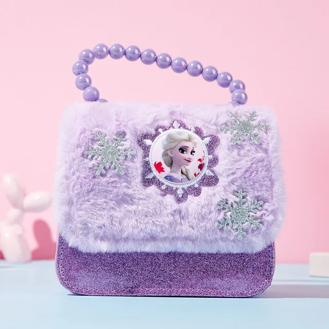 Disney Children's Bags Frozen Tote Bag Birthday Gift Cute Mini Bag for Little Girl Coin Purse Plush Wallets Queen Elsa Anna