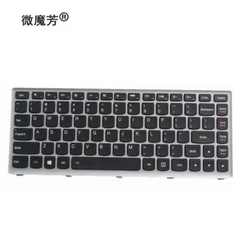 

US laptop keyboard for IBM for Lenovo IdeaPad Z400 Z400A Z400T series laptop keyboard with silver backlit English