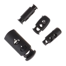 10 sztuk 4 styl czarny Push Cord sprężyna zamka zapięcie plastikowe korki kończy przełącza klip do odzieży Bungee elastyczne liny części