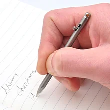 Mini Titanium Pen Portable Outdoor Gadget EDC Tool Equipment Pen Practical Environmental Ball Point Pen Creative Signature Pen