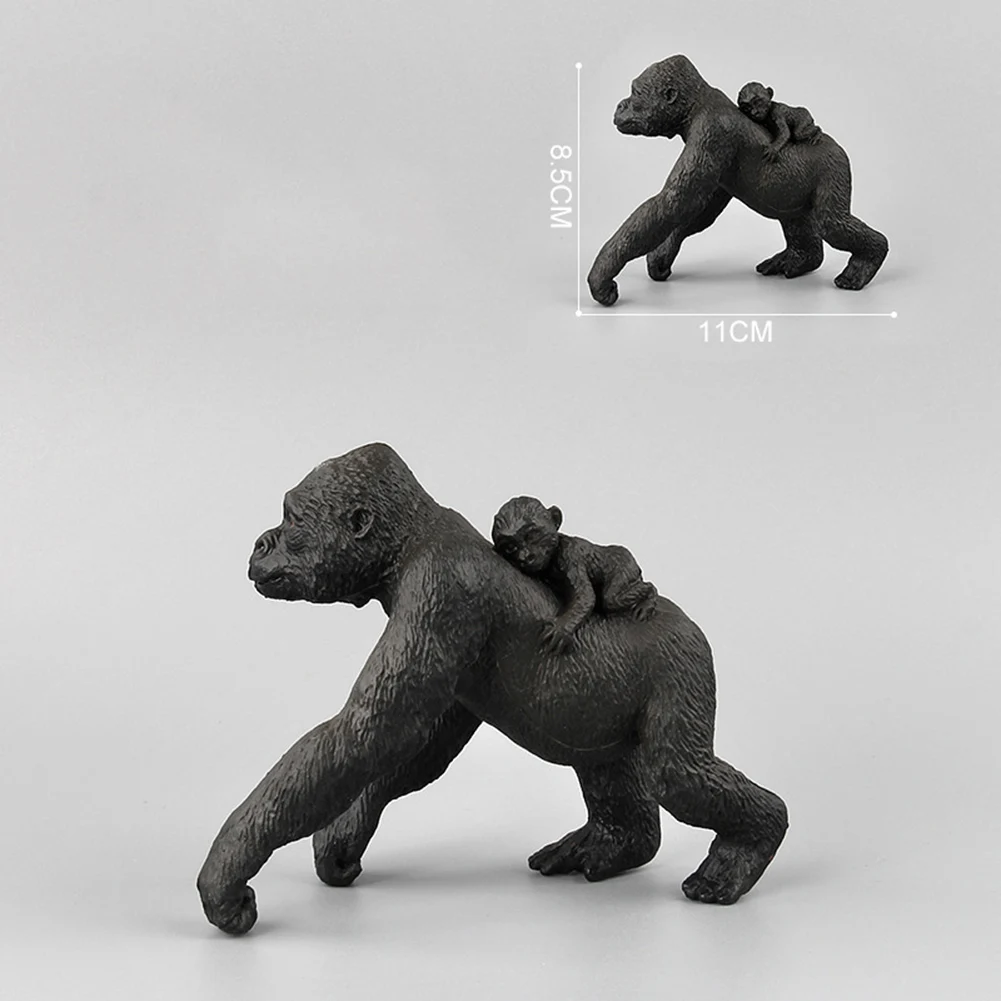 Моделирование гориллы диких животных фигурка цельная модель обучающая детская игрушка маленькие подарки студенческие подарки Детские игрушки