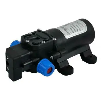 

DC 12V 60W Mini Micro Diaphragm High Pressure Water Pump Automatic Switch 5L/min(Black Color)