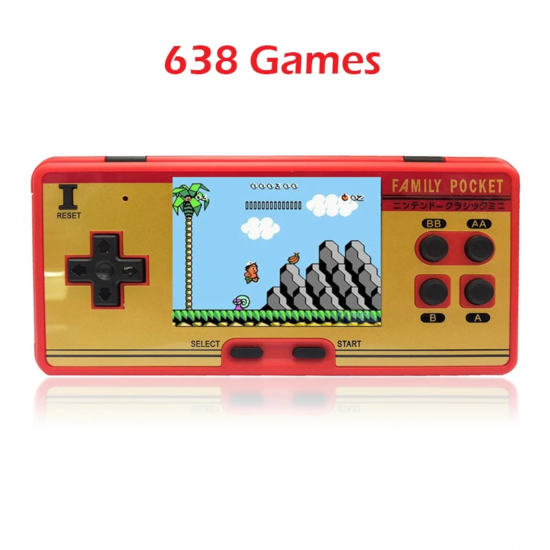 

Retro 8bit Dendy Portable Handheld Game player with 588in1 games for free/play 60P game cartridge JP version/TV out/2.8inch LCD