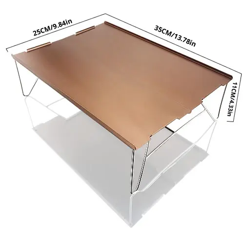 Мебель Складной Стол легкий алюминиевый-Плита барбекю Пикник Открытый Мини Кемпинг - Цвет: 03