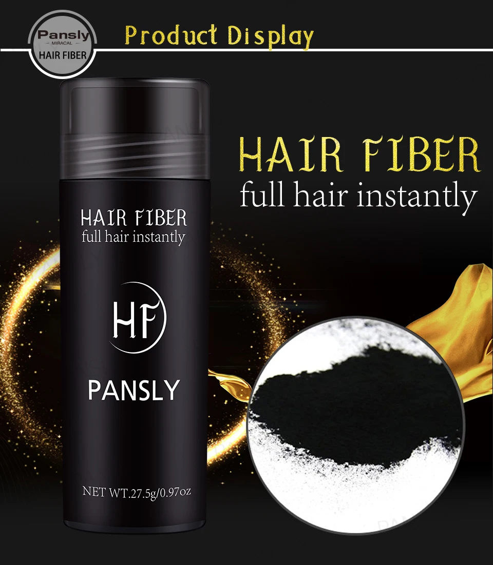 27.5g Hair Building Fibers Black Hair Full Hair Instantly Fibras Fiber Hair Regrowth Hold Spray Hair Powder