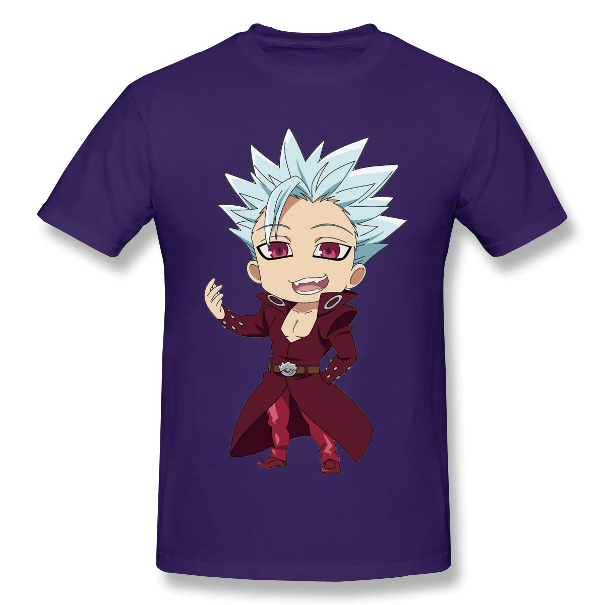 Футболки мужские Семь смертных грехов Бан гриннинг. (Chibi) забавная хлопковая