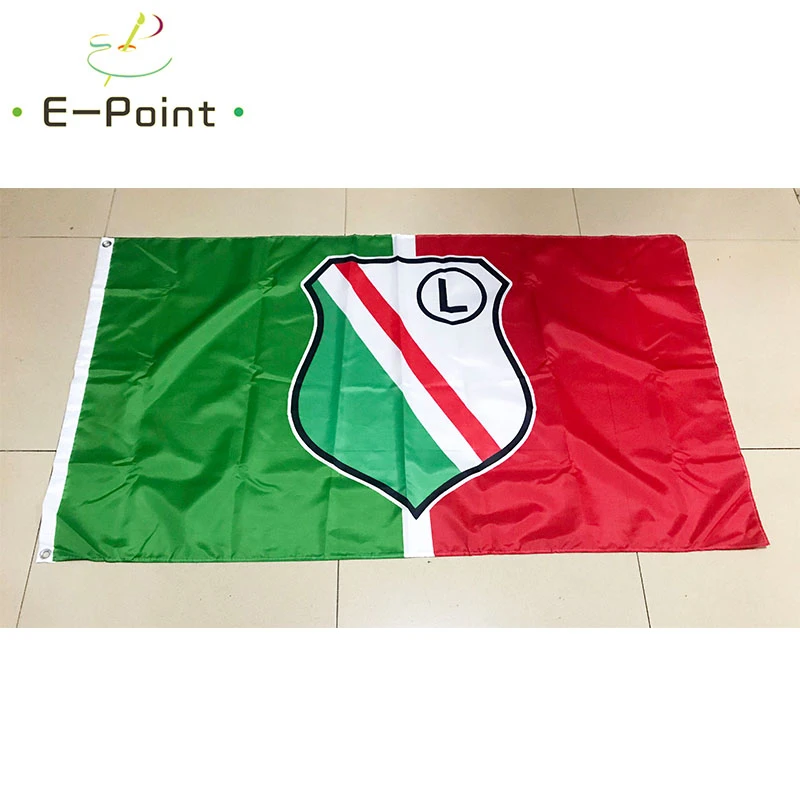 

Poland Legia Warsaw 3ft*5ft (90*150cm) Size Christmas Decorations for Home Flag Banner Gifts