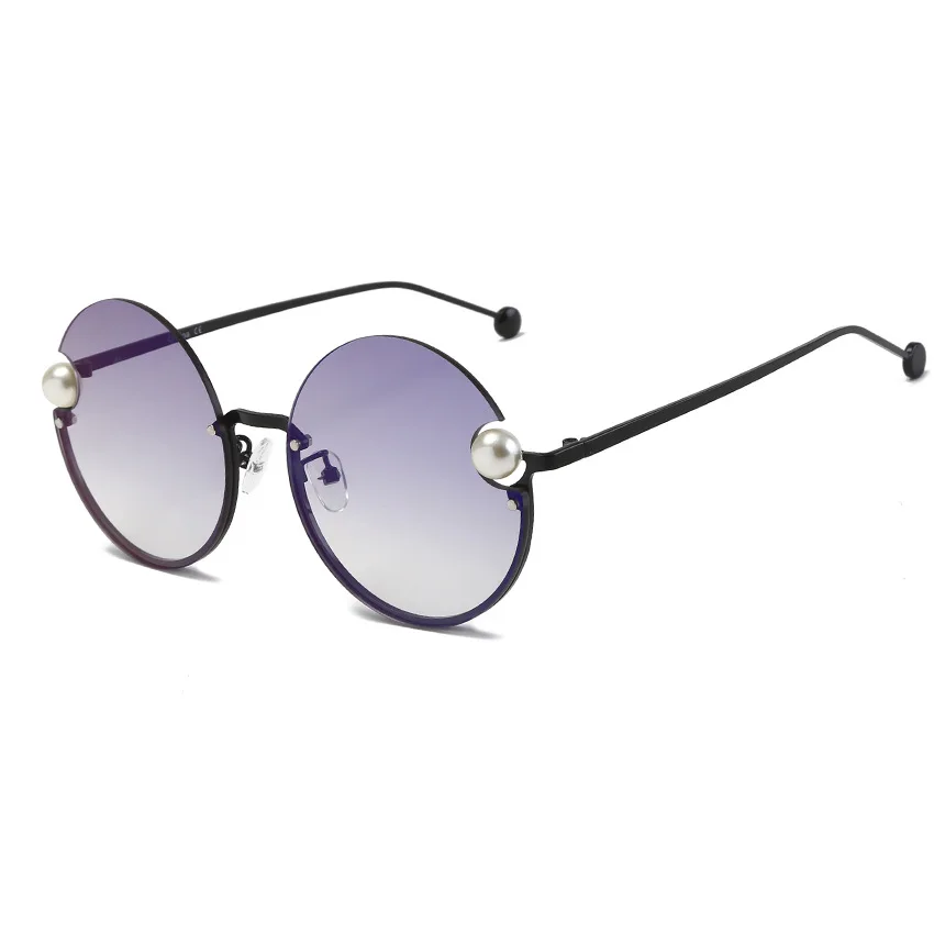 

Custom Processing 2019 New Ear Pearl Ladies Fashion Sunglasses Europe Sunglasses Can Be Printed Logo1923